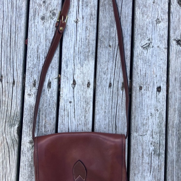 Cole Haan Cognac Leather Crossbody Bag – Adjustable Strap - Picture 6 of 10